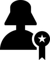 User achievement award icon vector