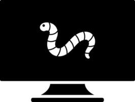 Computer virus icon or symbol. vector