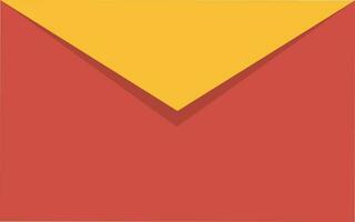 Flat illustration of a closed envelope. vector