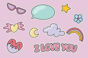 Classic Retro Good Vibe Sticker vector