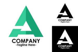 Unique logo initial letter A, modern and professional vector