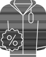 Vector Illustration of Shirt Discount Icon In Flat Style.