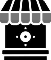 Shooting Gallery Icon In Black And White Color. vector