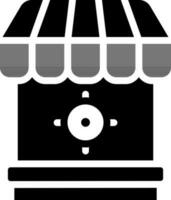 Shooting Gallery Icon In Black And White Color. vector