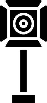 Studio Or Camcorder Light Icon In Glyph Style.