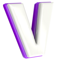 Letter 3d render png