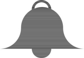 Isolated black bell in flat style. vector