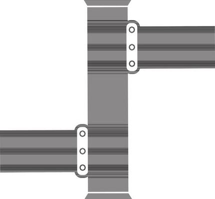 Flat style joint pipes.