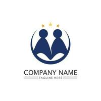 People logo, Team, Succes people work, Group and Community, Group Company and Business logo vector and design Care, Family icon Succes logo