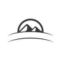 Mountain icon Logo vector