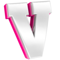 font v rosa 3d rendere png