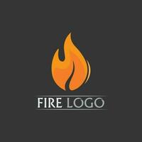 fuego logo e icono, elemento llameante caliente vector llama ilustración diseño energía, cálido, advertencia, signo de cocina, logo, icono, luz, potencia calor