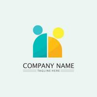 People logo, Team, Succes people work, Group and Community, Group Company and Business logo vector and design Care, Family icon Succes logo