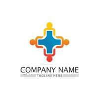 succes logo team work brand and business logo, vector community, unity colorful and friendship , partner teamwork care logo