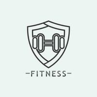 fitness logo diseño vector illustrationicon