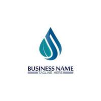 Water drop Logo Template vector