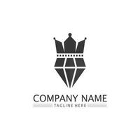 Crown Logo king logo queen logo, princess, Template vector icon illustration design imperial, royal, and  succes logo business