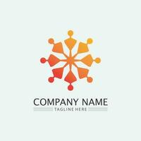 People logo, Team, Succes people work, Group and Community, Group Company and Business logo vector and design Care, Family icon Succes logo