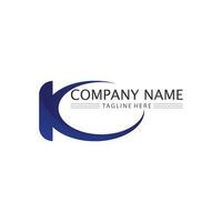 K logo design K letter font Concept Business logo vector and design initial company