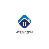 Real estate and home buildings vector logo icons template