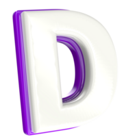 Letter 3d render png