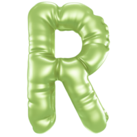 R Font 3D Render png