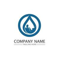 Water drop Logo Template vector