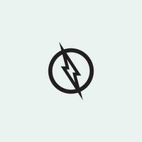 flash eléctrico vector relámpago icono logo y símbolos