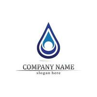 Water drop Logo Template vector