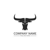 Bull buffalo head cow animal  mascot logo design vector for sport horn buffalo animal mammals head logo wild matador