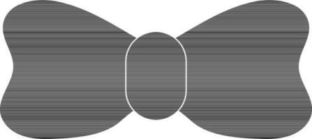Black bow on white background. vector