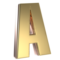 un' font 3d rendere png