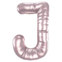 J Font 3D Render png