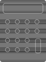 Illustration of calculator. vector