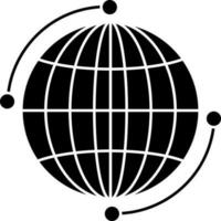 World wide web www glyph icon or symbol in flat style. vector