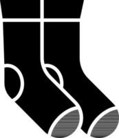 Illustration of Socks Icon in Flat Style. vector