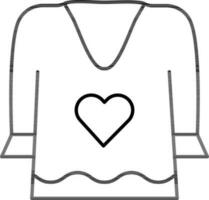 Isolated TShirt Icon in Flat Style. vector