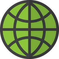Website icon for internet in color with half shadow. vector