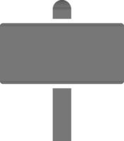 Signboard Icon or Symbol in black and white Color. vector