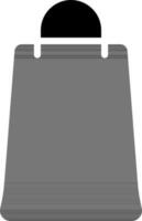 Shopping Bag Icon in Black Color. vector