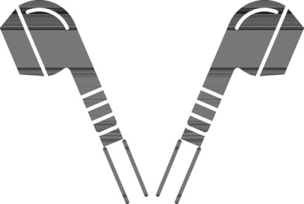 Earbuds Or Earphone Icon In Flat Style.