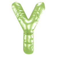 Y Font 3D Render png