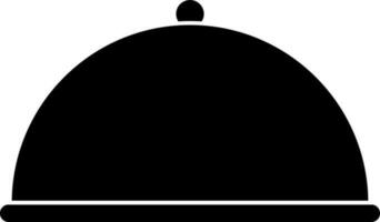 Cloche Icon In black and white Color. vector