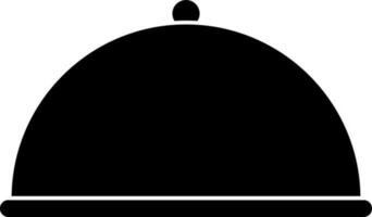 Cloche Icon In black and white Color. vector