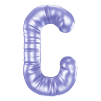 C Font 3D Render png