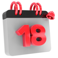 kalender 3d geven png