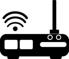 Isolated icon of Router or Internet connection. vector