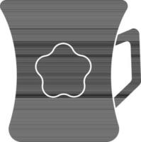 aislado taza icono en glifo estilo. vector