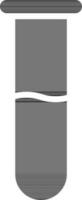 Test Tube Icon In black and white Color. vector