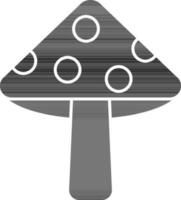 Mushroom Icon Or Symbol In Glyph Style. vector